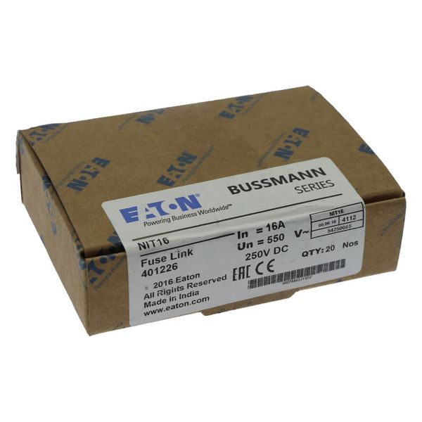 Fuse-link, LV, 16 A, AC 550 V, DC 250 V, BS88/A1, 14 x 56 mm, gL/gG, BS image 10