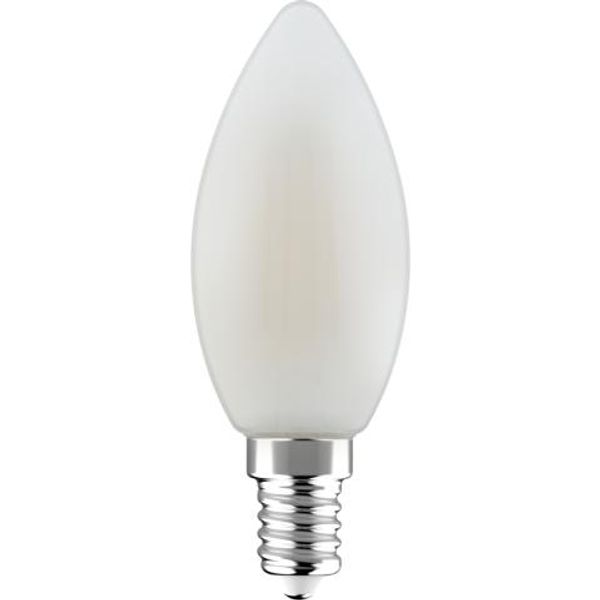 LED Filament Bulb - Candle C35 E14 4.5W 470lm 2700K Opal 330° image 1