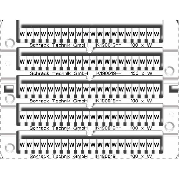 Marking tags 100x 'W' image 1