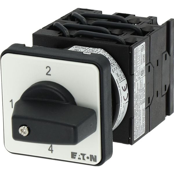 Step switches, T0, 20 A, flush mounting, 4 contact unit(s), Contacts: 8, 90 °, maintained, Without 0 (Off) position, 1-4, Design number 15056 image 30