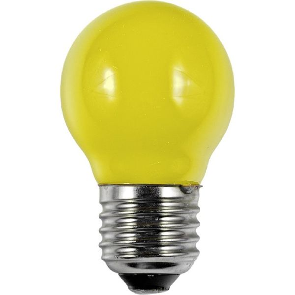 LED E27 Fila Ball G45x75 230V 1W AC Yellow Non-Dim image 2