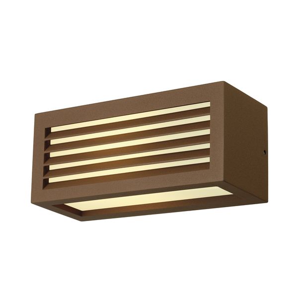 BOX-L E27 wall lamp, E27, max. 18W, square, rusty image 1