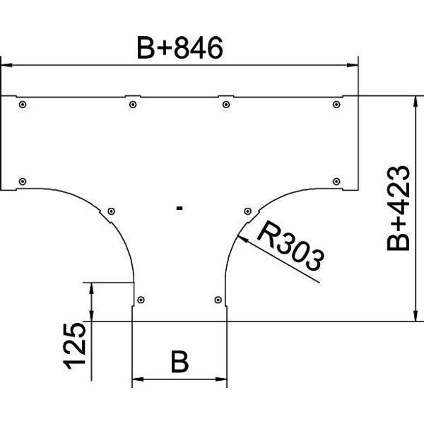 LTD 400 R3 A4 Cover for T piece with turn buckle B400 image 2
