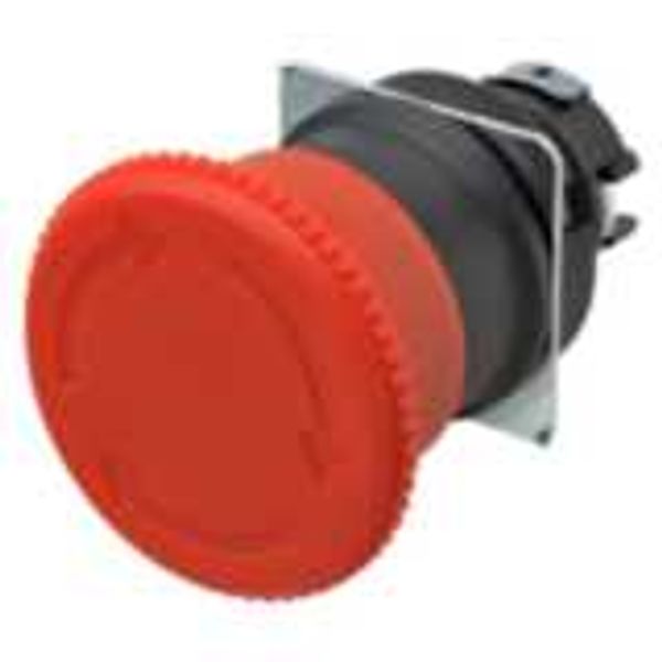 Emergency stop switch, non-illuminated, 40mm dia, push-lock/turn-reset image 3