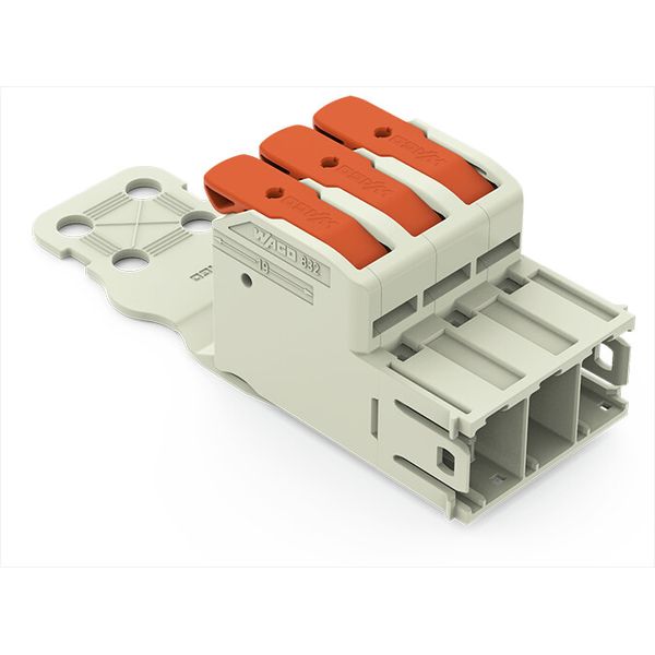 832-1203/333-000 1-conductor male connector; lever; Push-in CAGE CLAMP® image 2