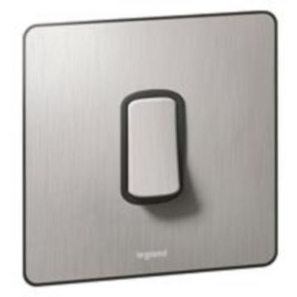 Synergy™ Sleek - 1 gang 2-way switch - 20AX - Brushed Stainless Steel image 1