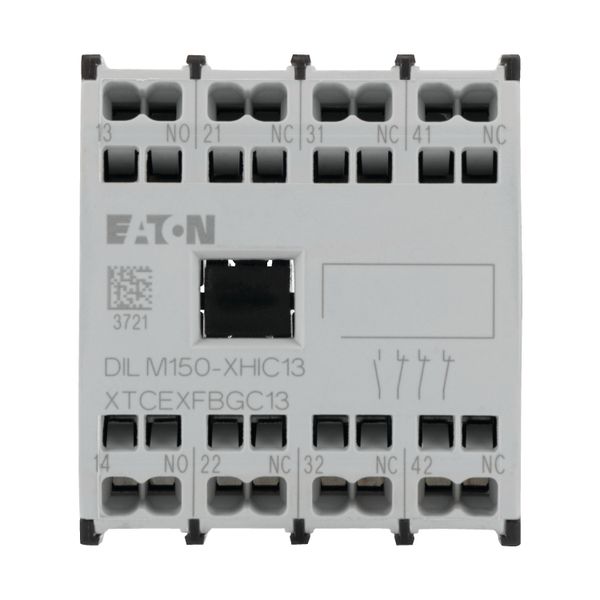 Auxiliary contact module, 4 pole, Ith= 16 A, 1 N/O, 3 NC, Front fixing, Spring-loaded terminals, DILMC40 - DILMC150 image 12