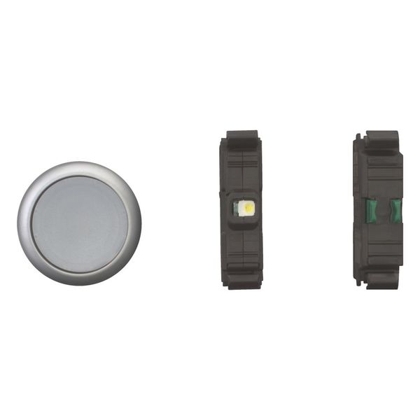 Illuminated pushbutton actuator, RMQ-Titan, flush, momentary, white, Blister pack for hanging image 4