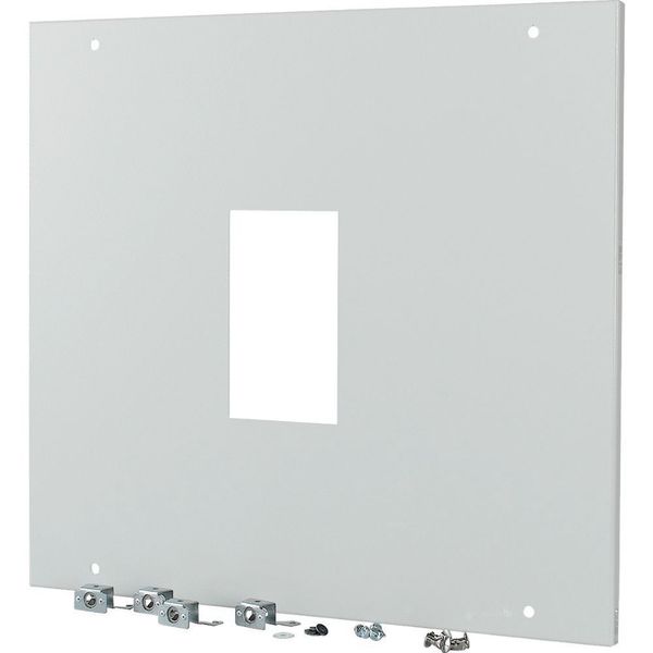 Front plate, NZM4, 3p, fixed version, W=600mm, grey image 3