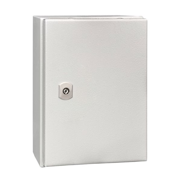 Wall-mounted enclosure 1 door IP65 H=350 W=250 D=155 mm image 1