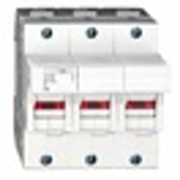 Fuse Carrier 3-pole, 50A, 14x51 with LED image 3