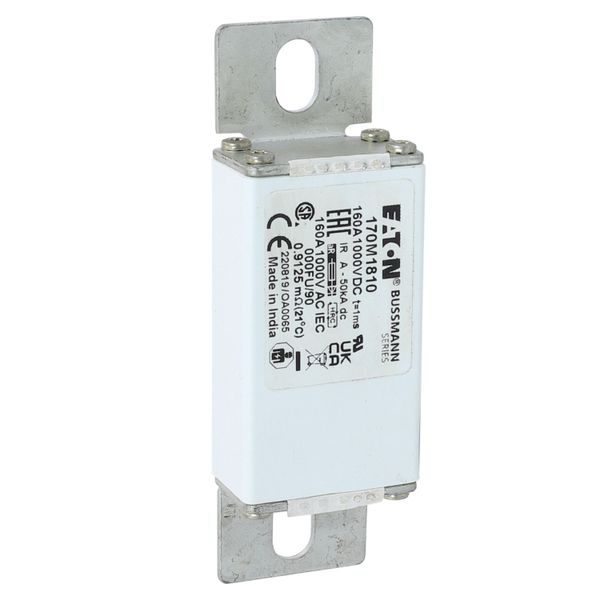 Fuse-link, high speed, 160 A, DC 1000 V, size 000, 24 x 36 x 115 mm, aR, IEC image 21