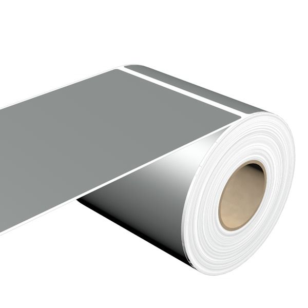 Device marking, Self-adhesive, 101 mm, Polyester, silver image 1