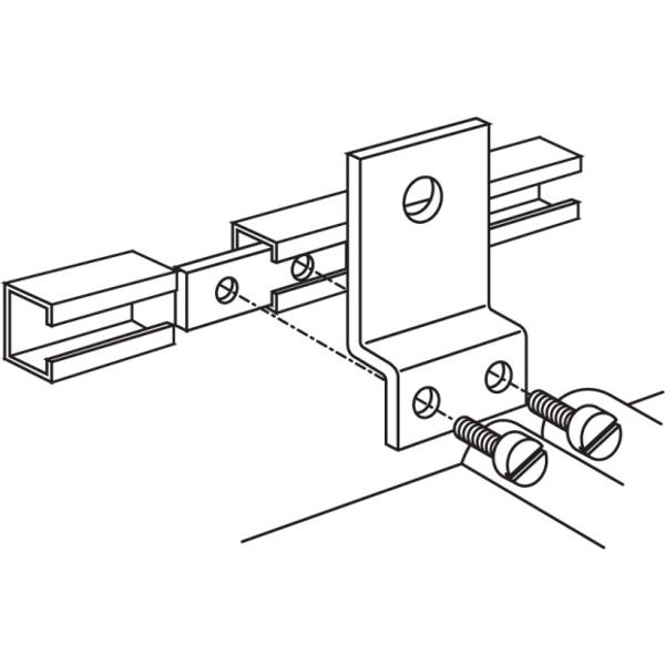 Coupling strip for couple C-section with 2 x M6 image 1