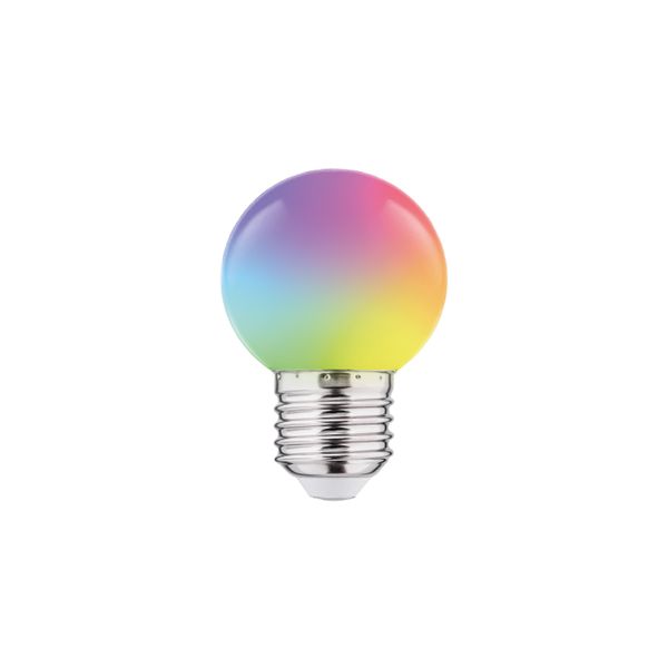 LED Color Bulb 1W G45 240V 55Lm PC RGB THORGEON image 1