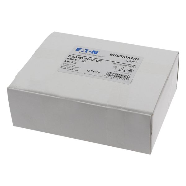 VT fuse-link, medium voltage, 3 A, AC 5.5 kV, 142 x 20.6 mm, back-up, BS, IEC, US, 3E image 9