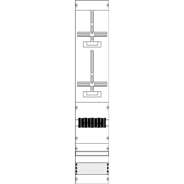 KA4029Z Meter panel, Field width: 1, Rows: 0, 1350 mm x 250 mm x 160 mm, IP2XC image 6