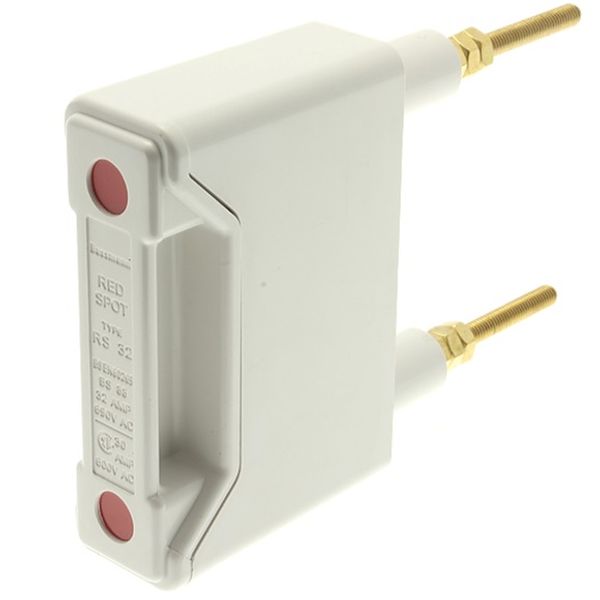 Fuse-holder, LV, 32 A, AC 690 V, BS88/A2, 1P, BS, back stud connected, white image 3