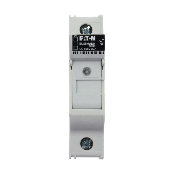 Fuse-holder, LV, 30 A, AC 600 V, 10 x 38 mm, CC, 1P, UL, indicating, DIN rail mount image 14