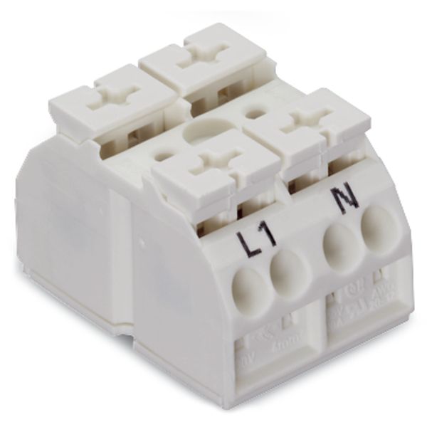 862-1632/999-950 4-conductor chassis-mount terminal strip; suitable for Ex e II applications; without ground contact image 6
