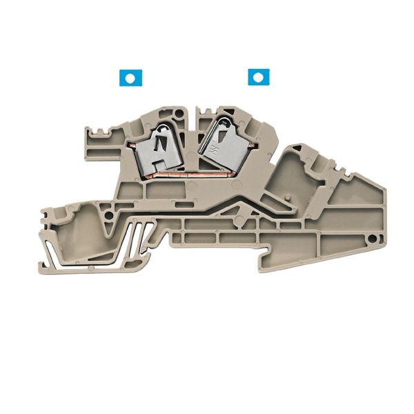 Multi level installation terminal block, PUSH IN, 4 mm², 400 V, 32 A,  image 1