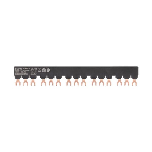 Three-phase busbar link, Circuit-breaker: 5, 225 mm, For PKZM0-... or PKE12, PKE32 without side mounted auxiliary contacts or voltage releases image 8