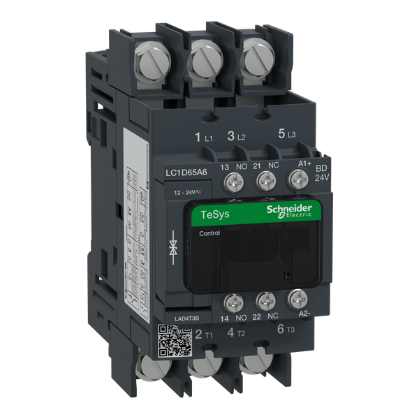 TeSys Deca contactor - 3P(3 NO) - AC-3/AC-3e - = 440 V 65 A - 24 V DC standard coil image 6