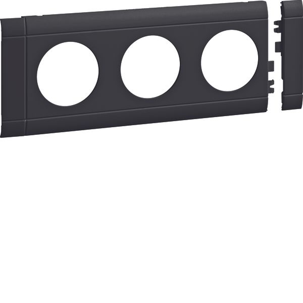 Frontplate 3-gang socket lid 80 gb image 1