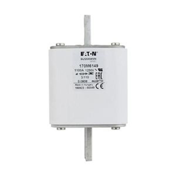 Fuse-link, high speed, 1100 A, AC 1250 V, size 3, 76 x 90 x 139 mm, aR, DIN, IEC, single indicator image 5