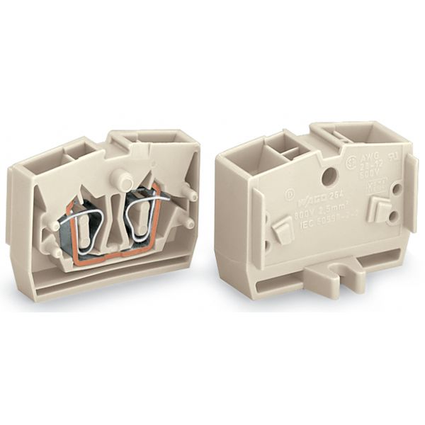 2-conductor end terminal block without push-buttons suitable for Ex e image 2