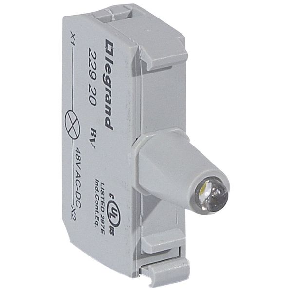 Osmoz electrical block - for illuminated head - white - 48 V~/= image 1