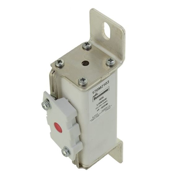 Fuse-link, high speed, 200 A, DC 1200 V, compact size 1, 39 x 66 x 164 mm, aR, IEC, single indicator image 3