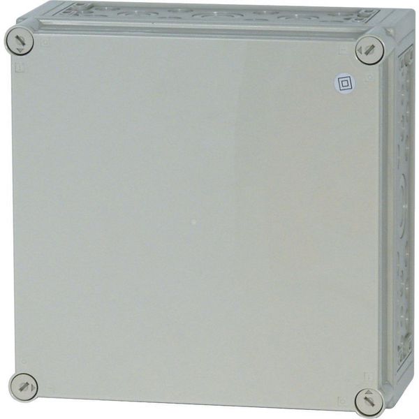 Insulated enclosure, +knockouts, RAL7035, HxWxD=375x375x175mm image 6