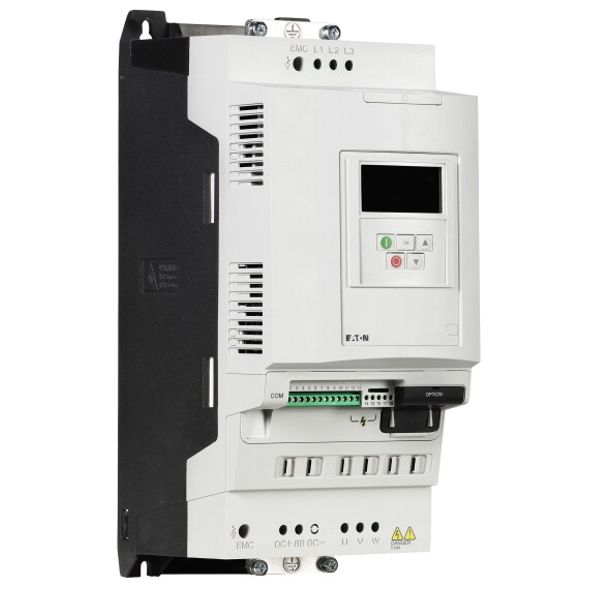 Frequency inverter, 230 V AC, 3-phase, 30 A, 7.5 kW, IP20/NEMA 0, Radio interference suppression filter, Brake chopper, Additional PCB protection, OLE image 3