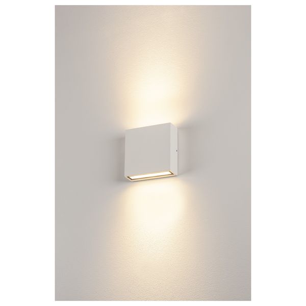 BIG QUAD UP/DOWN wall lamp, 6x1W, 3000K, IP54, square, white image 3