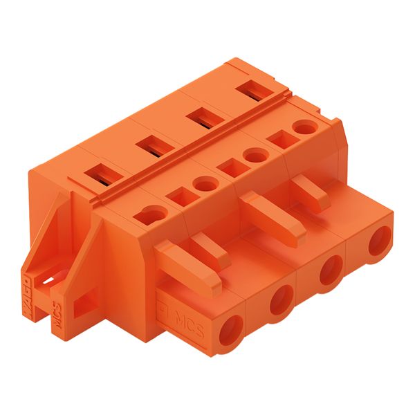 1-conductor female connector CAGE CLAMP® 2.5 mm² orange image 1