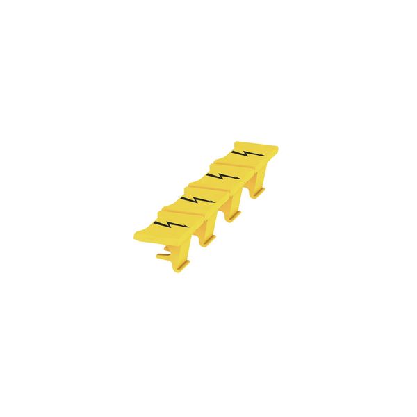 Terminal cover, Wemid, yellow, Height: 12 mm, Width: 7.3 mm, Depth: 6. image 1