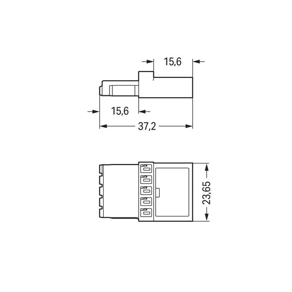 Intermediate coupler 5-pole Cod. A white image 6