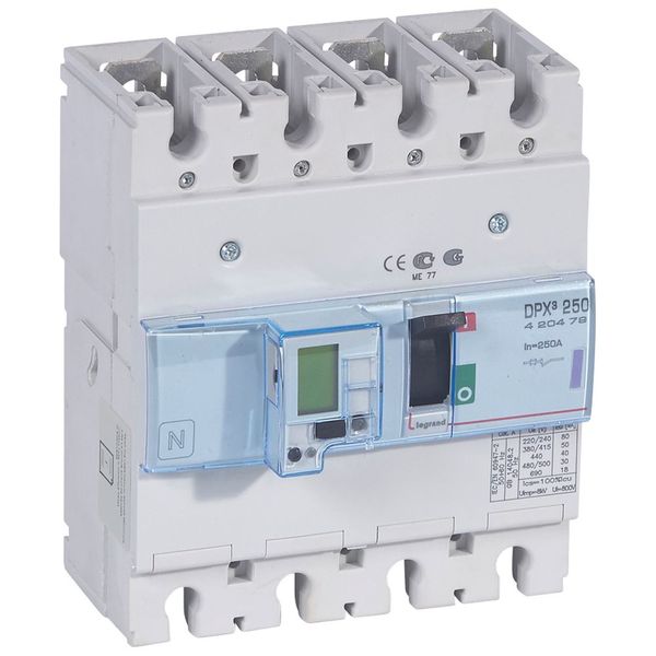 MCCB electronic + energy metering - DPX³ 250 - Icu 50 kA - 400 V~ - 4P - 250 A image 2
