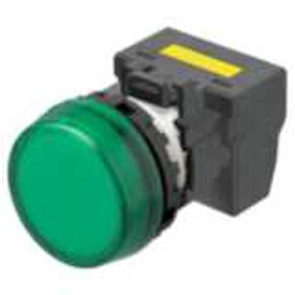M22N Indicator, Plastic flat etched, Green, Green, 220/230/240 V AC, p image 3
