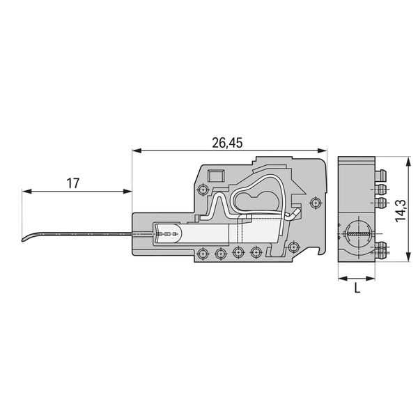 Testing plug module with contact stud for 280, 736, 737, 738, 780 Seri image 4