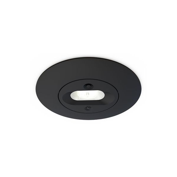 Merlin Emergency Downlight Non-Maintained Escape Route Black image 1