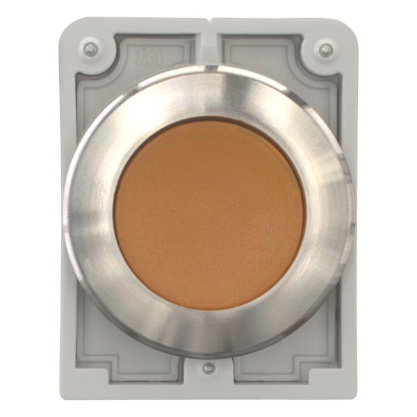 Illuminated pushbutton actuator, RMQ-Titan, flat, momentary, orange, blank, Front ring stainless steel image 10