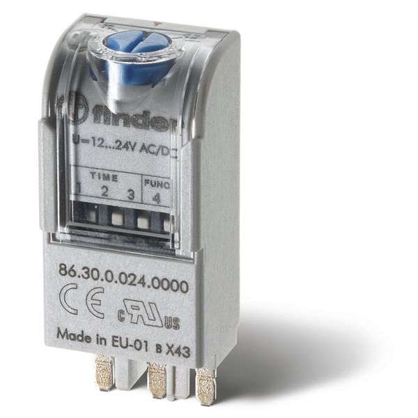 Timer module 2-functions 12...24VUC for sockets S40/44/46/55/56/60/62 (86.30.0.024.0000) image 3