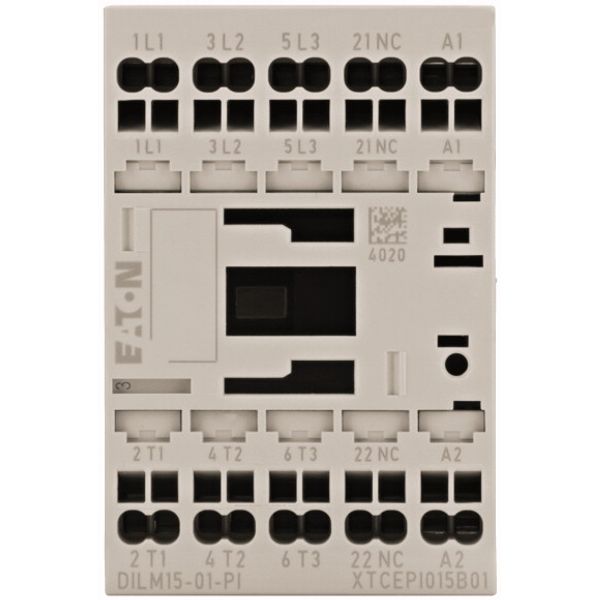 Contactor, 3 pole, 380 V 400 V 7.5 kW, 1 NC, 24 V 50/60 Hz, AC operation, Push in terminals image 1