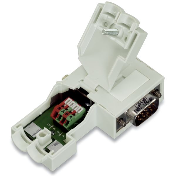 Fieldbus Connector PROFIBUS with D-sub male connector 9-pole light gra image 2