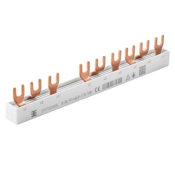 Cross-connector (terminal), when screwed in, Number of poles: 9, Pitch image 1