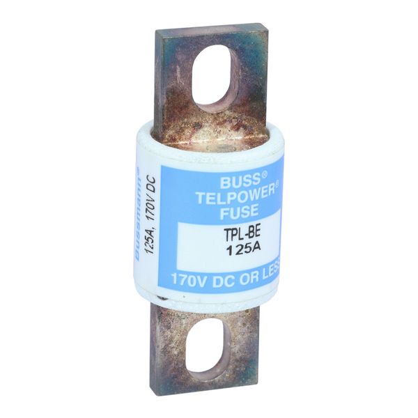 Eaton Bussmann series TPL telecommunication fuse, 170 Vdc, 125A, 100 kAIC, Non Indicating, Current-limiting, Bolted blade end X bolted blade end, Silver-plated terminal image 21