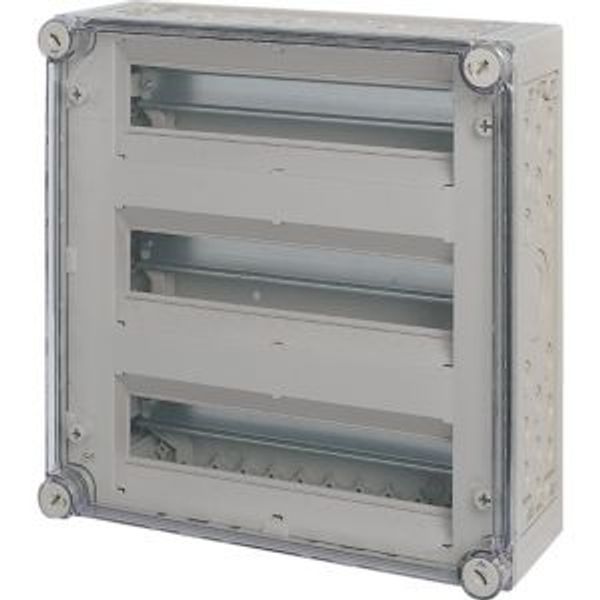 MCB enclosure, IP65, mounting rail vertical, HxWxD=375x375x150mm image 2