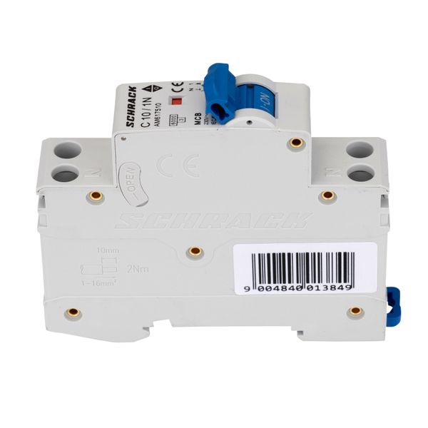 Miniature Circuit Breaker (MCB) AMPARO 6kA, C 10A, 1+N, 1MW image 5